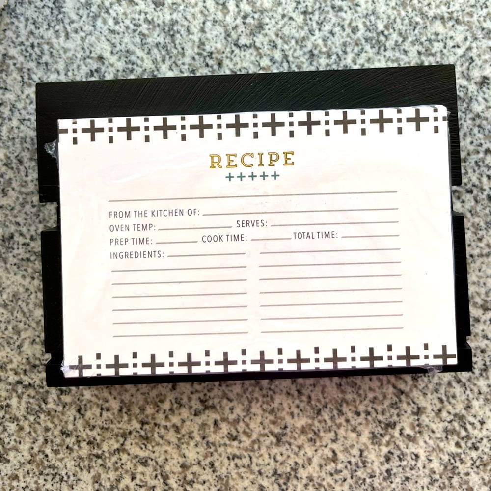 Recipes cards & recipe holder